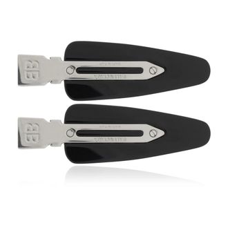 Balenciaga Hair Accessories, female, Black, Size: ONE SIZE Salon BB Clip Set 2
