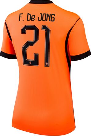 Nike Frenkie de Jong Netherlands National Team 2026 Stadium Home Nike Womens Dri-FIT Soccer Jersey in Orange | NN203949330-NED