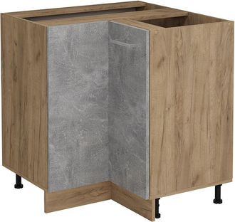 Vicco Armario De Esquina R-line, Hormig&oacute;n, 75.6 Cm Sin Encimera