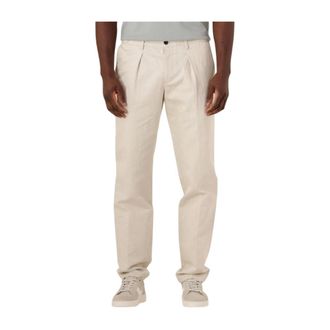Profuomo Broeken, Heren, Beige, S, Zand Chino Broek Formeel