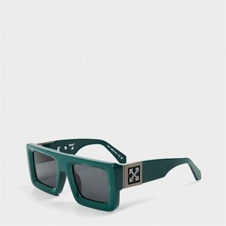 Off-white Mens Accessories Off White Unisex Square Sunglasses, Design in Green/Dark Grey - One Size