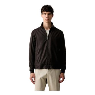 Paul & Shark Hybrid Wool Blouson - Heren - Zomerjassen - Bruin - M - Wol - Jassen