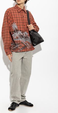 Amiri Checked Shirt, Mens, Red