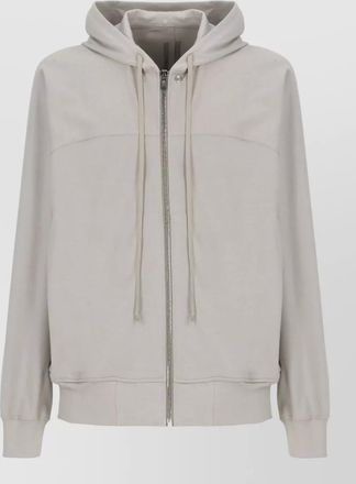 Rick Owens cotton hooded sweatshirt drawstring pockets