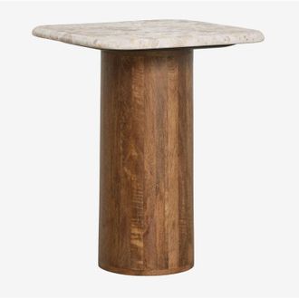 Sklum Mesita De Noche Cuadrada 40x40 Cm Merieines Sklum