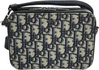 Dior Pre-owned Oblique Jacquard Schoudertas - Heren - Vintage Schoudertas - Beige - ONE Size - Vintage