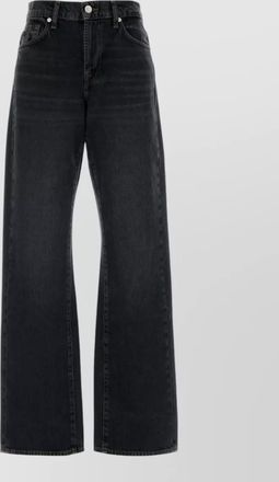7 For All Mankind denim wide-leg trousers