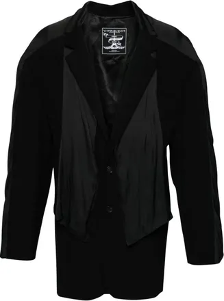 Y / Project Jassen, Dames, Zwart, S, Scarf Blazer