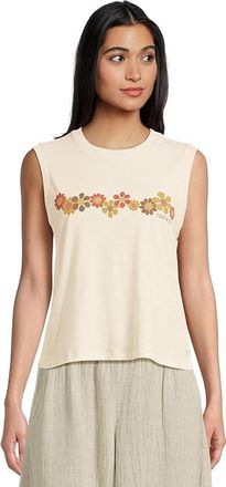 Toad&Co Boundless Jersey Tank Top Womens Clothing Salt Flowers : SM, Cotton/Polyester