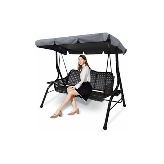 OEM Toldo De Repuesto Para Columpio De Jard&iacute;n De Tres Plazas, Compatible Con La Mayor&iacute;a De Los Modelos, Impermeable Y Resistente A Los Rayos Uv