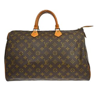 Louis Vuitton Speedy Handbag Monogram Canvas Brown Canvas Handbag (Pre-Owned)