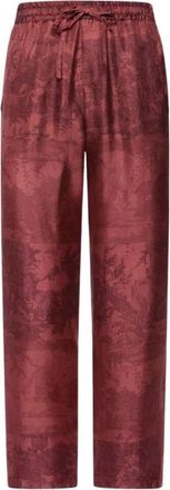 Pierre-Louis Mascia Aloegum Broeken - Dames - Straight fit broeken - Rood - XS - Broeken