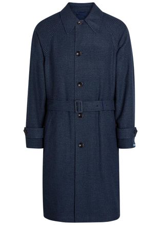 Polo Ralph Lauren Balmacaan Reversible Belted Wool and Silk-blend Coat - Navy - 40 (UK40 / M)