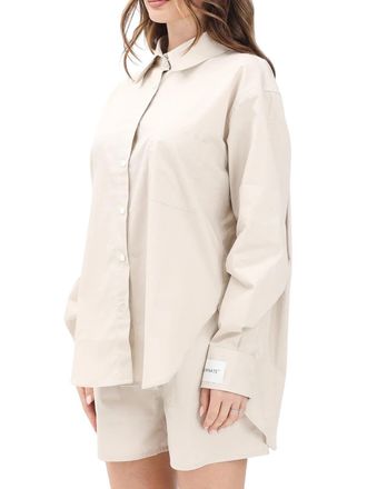 Hinnominate Beige Women Cotton Shirt