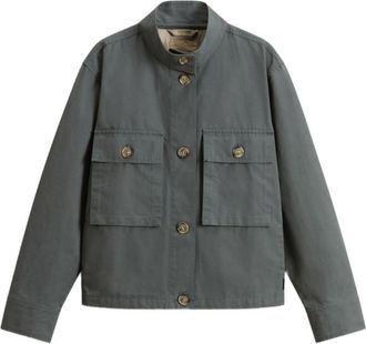 Woolrich Dark Grey Mock Collar Jacket