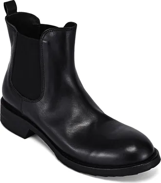 OLD TREND Heritage Genuine Leather Hand Finished Chelsea Boot in Black at Nordstrom, Size 7.5