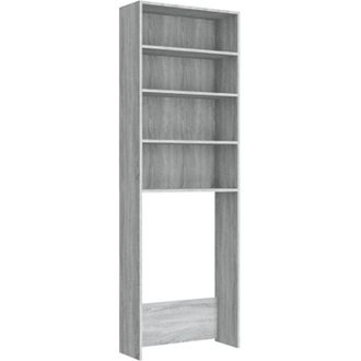 vidaXL Washing Machine Cabinet Grey Sonoma 64x24x190 cm vidaXL