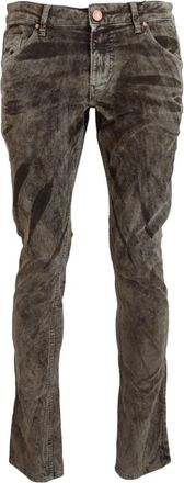 Acht Corduroy Broek - Heren - Slim Fit Jeans - Grijs - M - Katoen - Jeans
