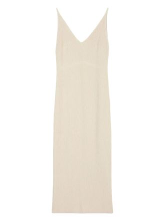 Marc O'Polo ribbed slip midi dress - women - Cotton - 36 - Yellow