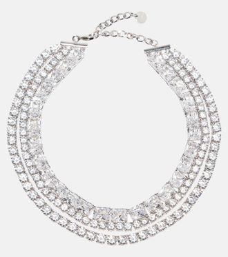 アクセサリーその他 SELF PORTRAIT PF25609NP Jewelry Small Crystal Pearl choker Self-Portrait Small Crystal Pearl choker for Women - Silver