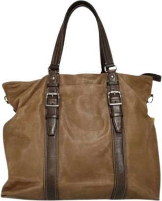 Coach unisex, Pre-owned, Bruin, Maat: ONE Size Leer