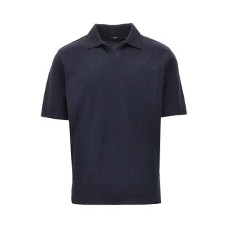 Herno Cotton knit polo shirt Man M