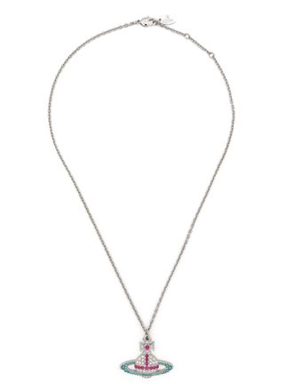 Vivienne Westwood Kika-pendant crystal necklace - Silver
