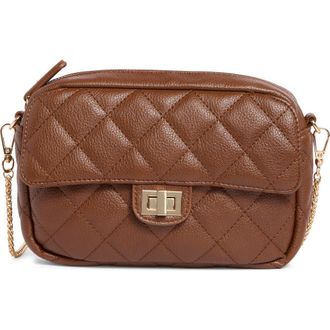 Urban Expression Quilted Crossbody Bag in Chocolate at Nordstrom Rack
