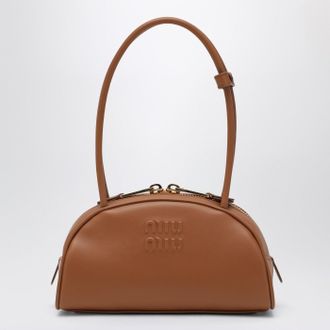 Miu Miu Beau leather bag in cognac color
