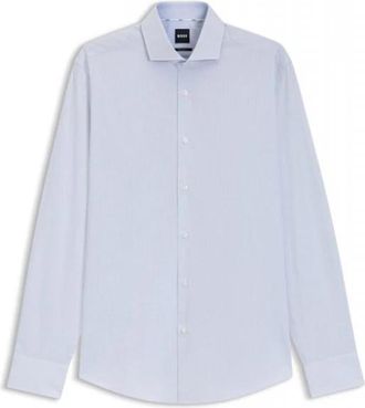 HUGO BOSS H-Joe Shirt - Heren - Zakelijke Overhemden - Blauw - L - Katoen - Overhemden