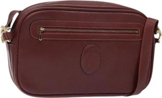 Cartier Pre-owned Cross Body Bags, female, Red, Size: ONE SIZE Pre-owned Leather shoulder-bags
