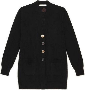 Maliparmi Colours of the World Cardigan - Dames - Vesten - Zwart - L - Wol - Truien & Vesten