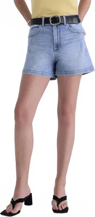 Pistola Denim Aoki High Waist Shorts In Terrace