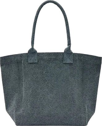 Isabel Marant Womens Tote Bag Yenky Small Faded Black Cotton Handbags Hand