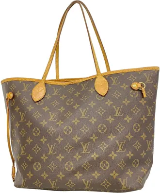Louis Vuitton Brown Fuchsia Tote Bag (Pre-Owned)