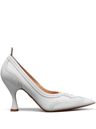 Thom Browne Pumps in pelle - Bianco