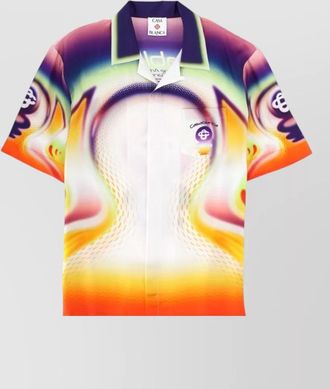 Casablanca short sleeve shirt graphic print pocket