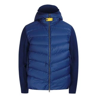 Parajumpers Mens Avant Dark Blue Down Jacket Polyamide - Size Large