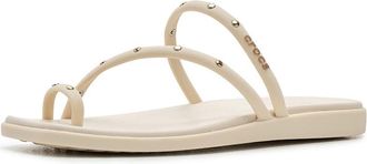Crocs Miami Toe Loop Sandal Womens Sandals Almond Tint : 10 M, Synthetic
