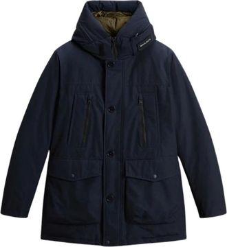 Woolrich Arctic Parka Melton Blue - Heren - Parka Jassen - Blauw - S - Jassen