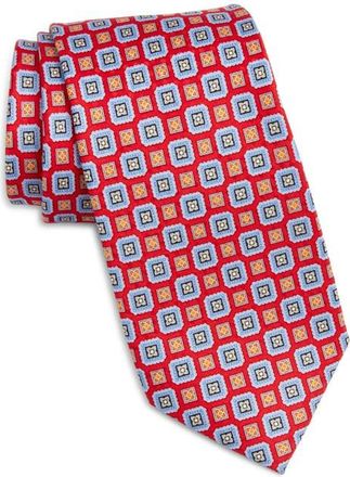 Nordstrom Floral Silk Tie in Red at Nordstrom