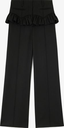 Ganni Pants in Black Wool - Size 32