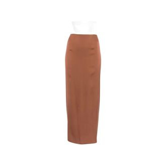 Nouvelle/Silk95Five Maxi Skirts, female, Brown, Size: XS Pencil Style Maxi Skirt