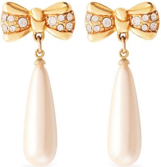 Monet Jewelry Orecchini a fiocco anni 80 - Oro