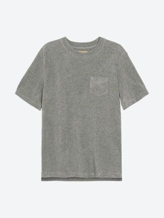 OAS Mens Solid Terry Tee In Grey
