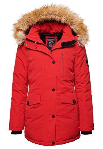 Superdry Everest Parka Veste, High Risk Red, XS (Taille Fabricant