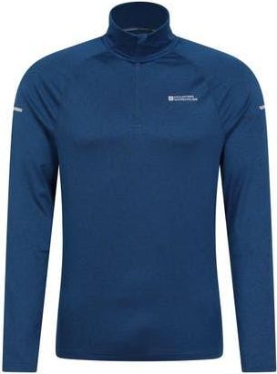 Mountain Warehouse Mens Echo Melange Recycled Half Zip Midlayer Top in Navy at Nordstrom, Size Xxx-Large