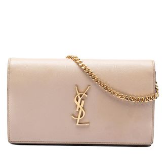 Saint Laurent Pre-owned Saint Laurent Grain De Poudre Monogram Kate Wallet On Chain Ladies AYG4G0NWUGZEJYPE