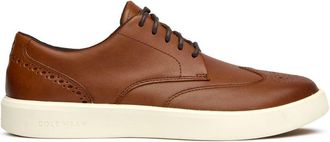 Cole Haan Mens Grand Crosscourt Daily Wing Shoes - Brown Leather - Size UK 10