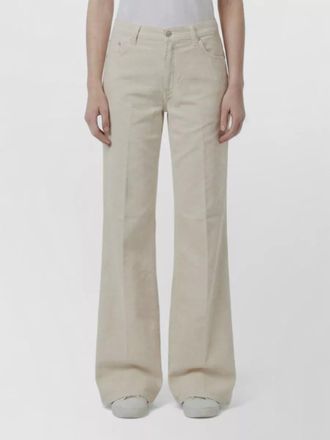 Haikure cotton corduroy high-rise wide-leg jeans